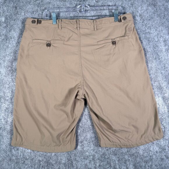 Clothing Arts Shorts Mens Size 36x10 Beige P Cubed Pick Pocket Proof Travel - Picture 8 of 11